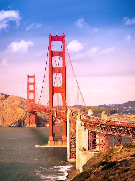 Golden Gate suspension Bridge in San Francisco, California